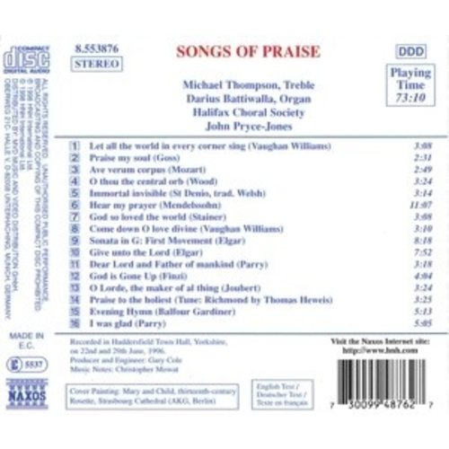 Naxos Songs Of Praise:halifax Choral