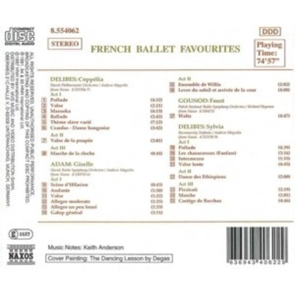 Naxos French Ballet Favourites