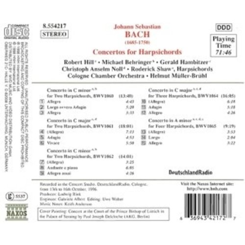 Naxos Bach.j.s:concertos F. 2,3&4 Ha