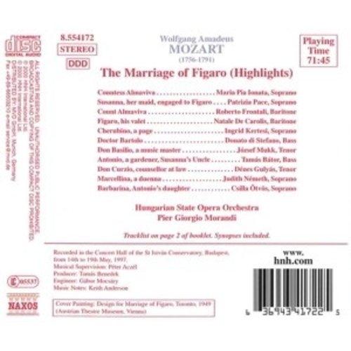 Naxos Mozart: The Marriage Of Figaro