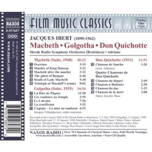 Naxos Ibert: Macbeth / Golgotha / Do