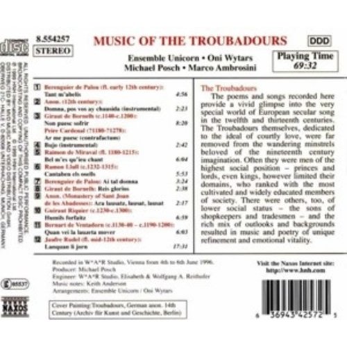 Naxos Music Of The Troubadours