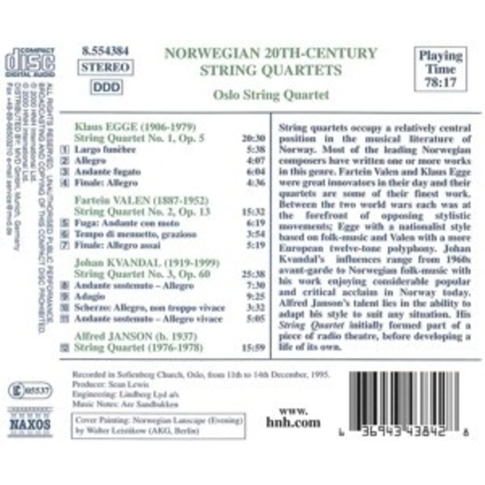 Naxos Norwegian 20Th Century String