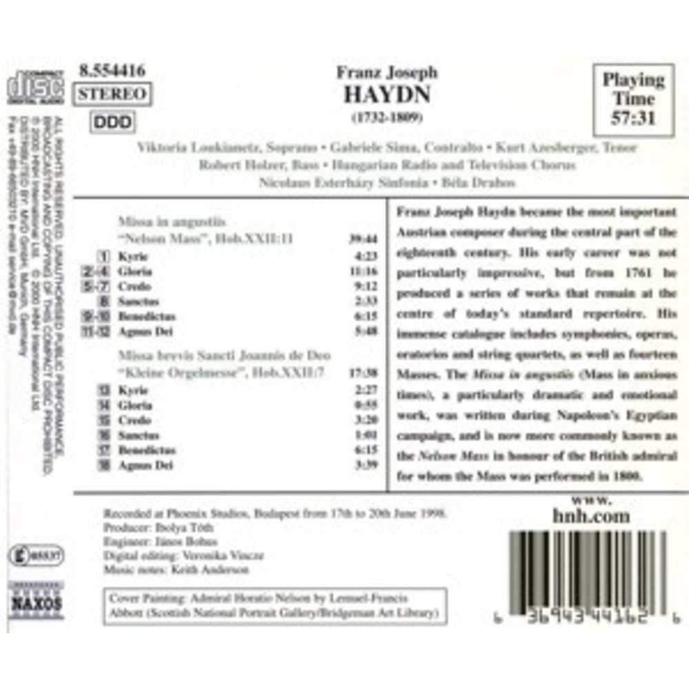 Naxos Haydn: Nelson Mass