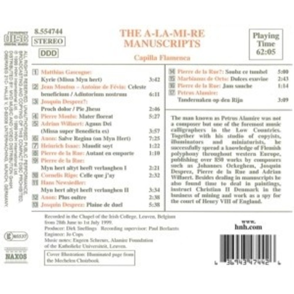 Naxos Flemish Polyphonic Treasures