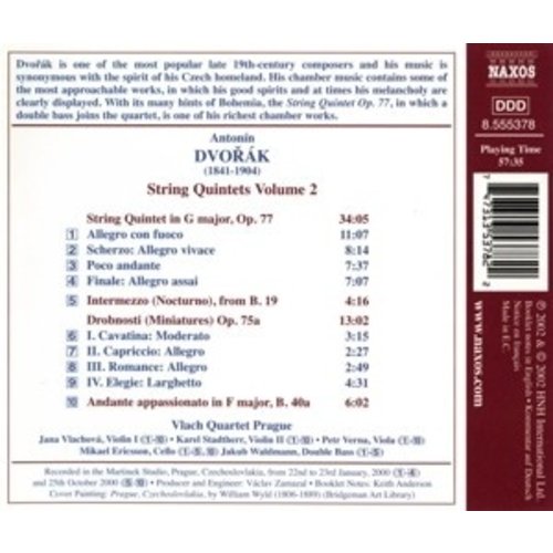 Naxos Dvorak: String Quintets Vol.2