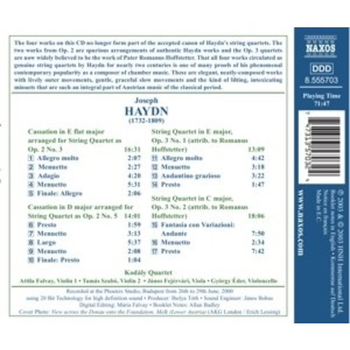 Naxos Haydn: String Quartets Op.2