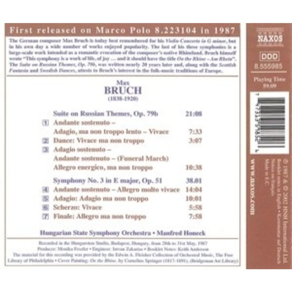 Naxos Bruch: Symphony No.3