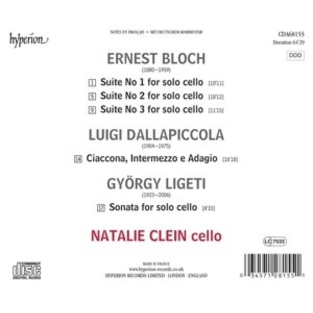 Hyperion Suites For Solo Cello