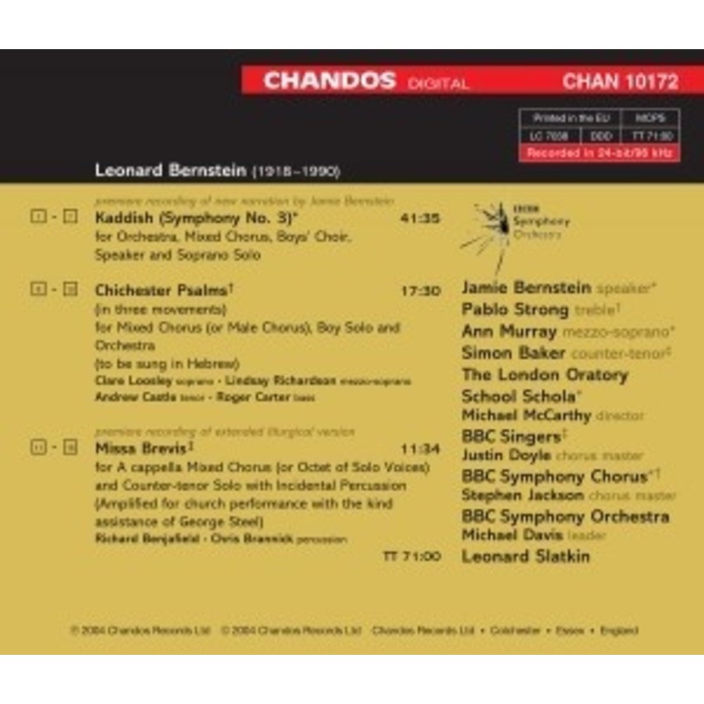 CHANDOS Chichester Psalms