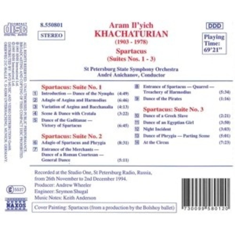 Khachaturian: Spartacus 1-3