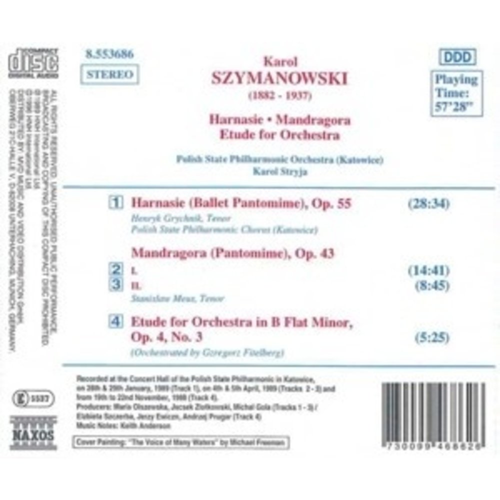 Naxos Szymanowski: Harnasie Etc.