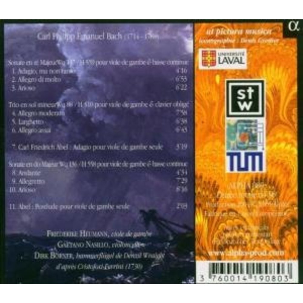 ALPHA Solo A Viola Di Gamba Col Basso