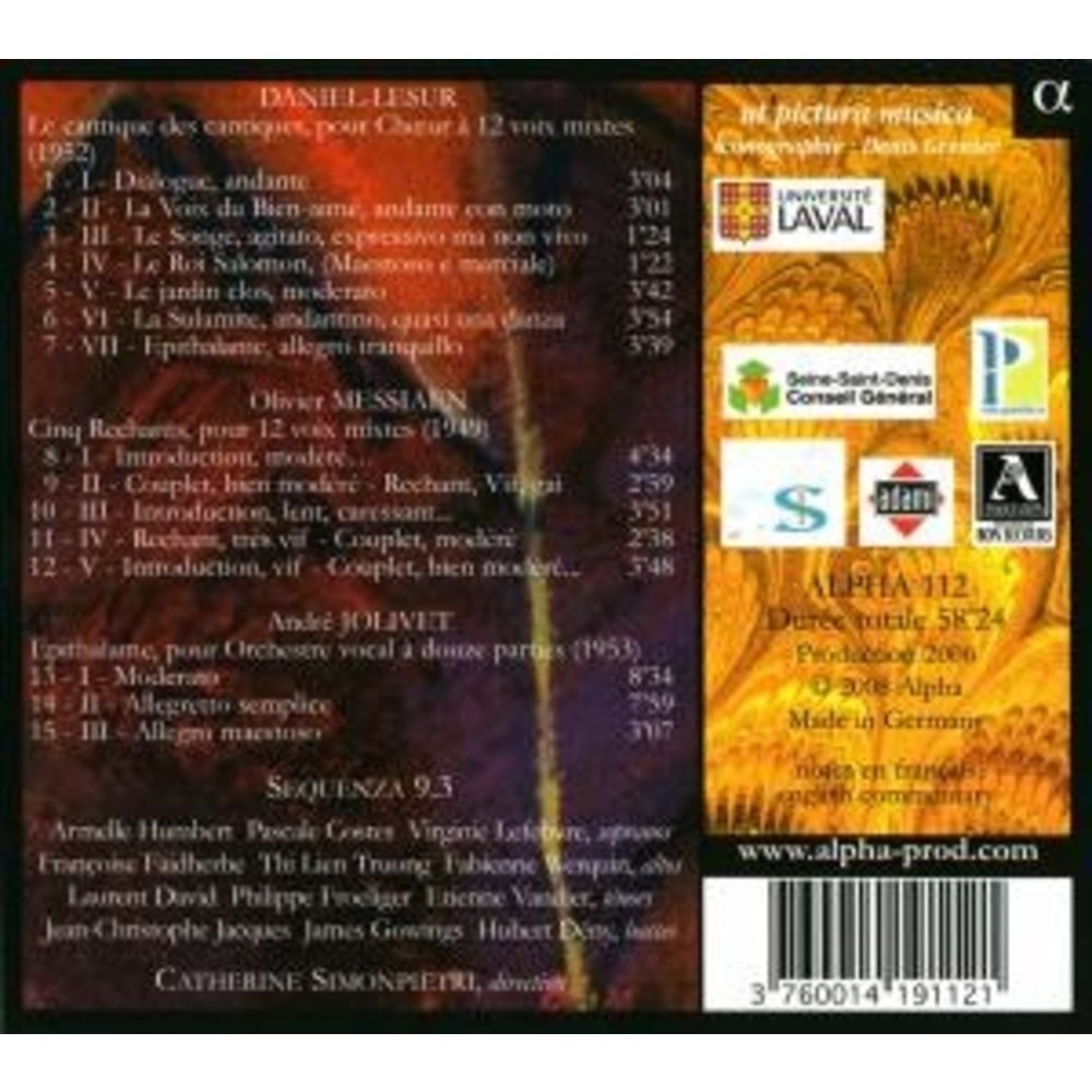 ALPHA Polyphonies  Jeune France