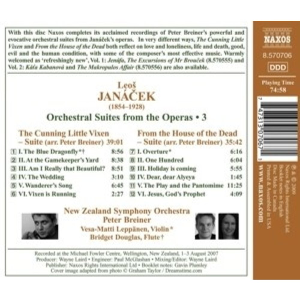 Naxos Janacek: Orchestral Suites 3