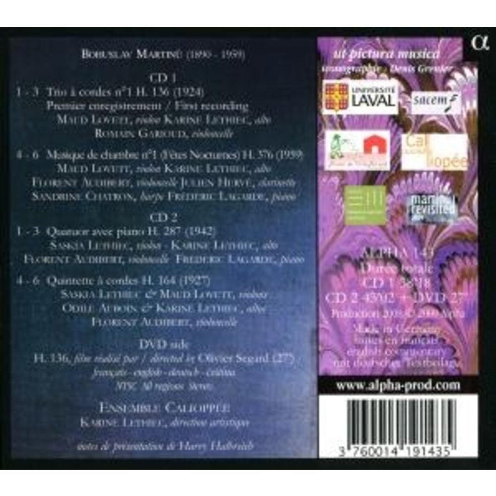 ALPHA H.136 Trio 1+Quat Piano+Quint+Fetes Noct