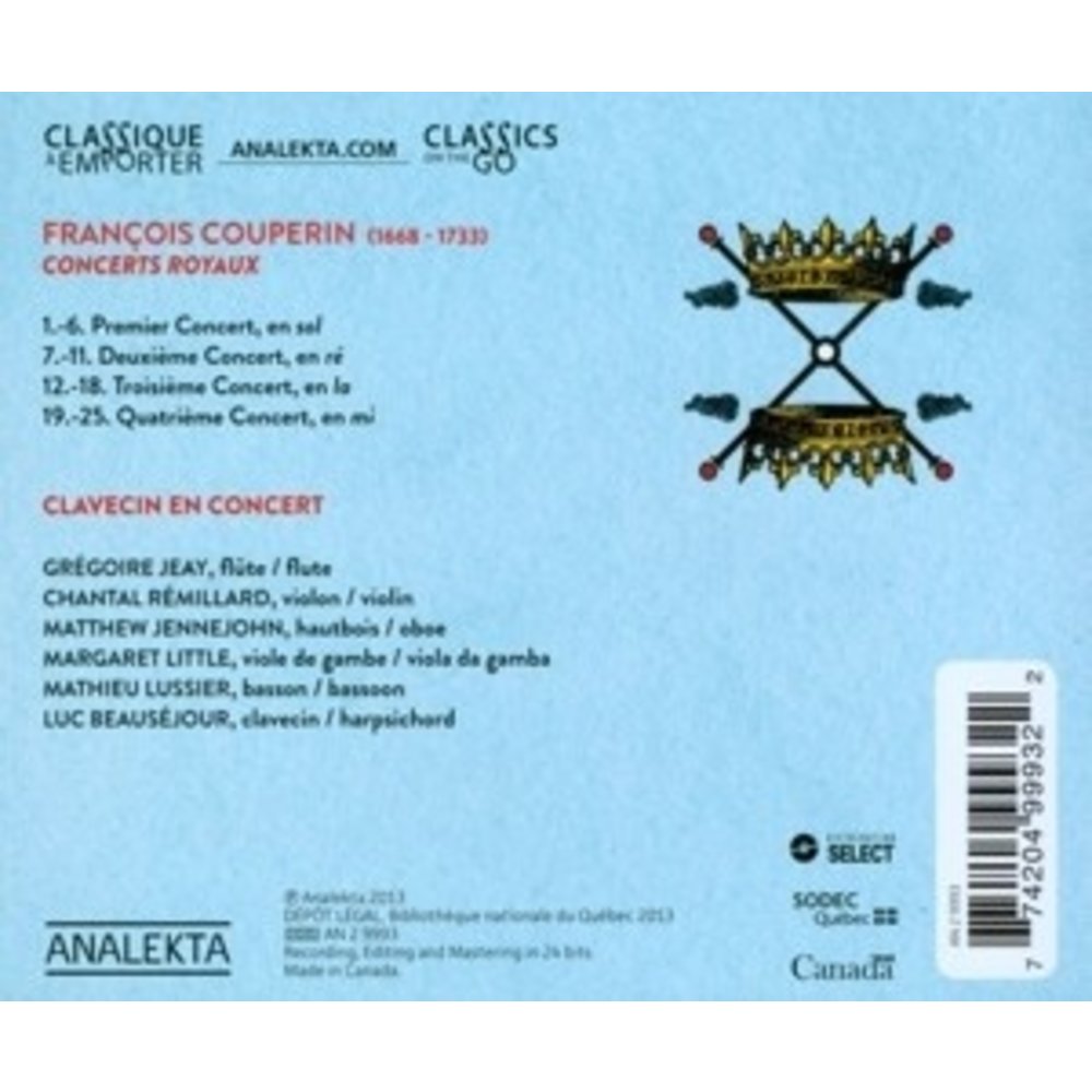 Couperin: Concerts Royaux
