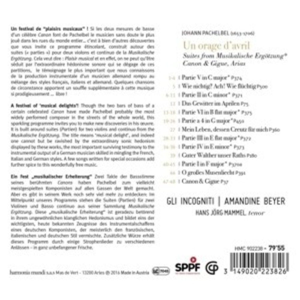 Harmonia Mundi Un Orage Davril