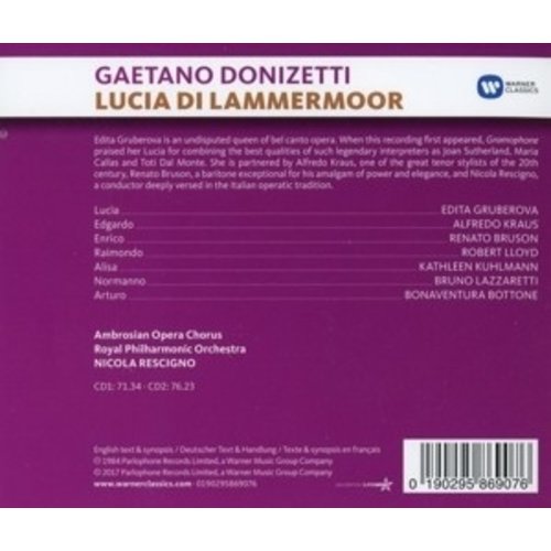 Erato/Warner Classics Lucia Di Lammermoor