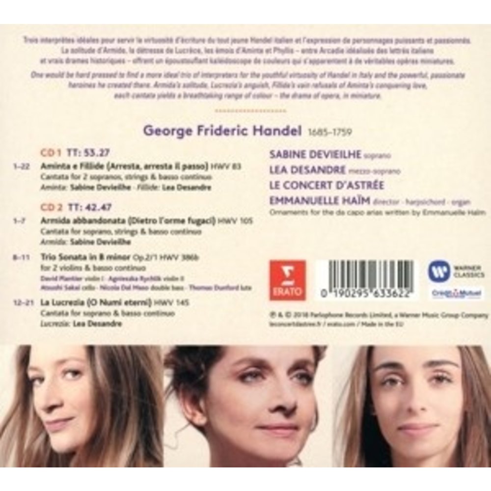 Erato/Warner Classics Italian Cantatas