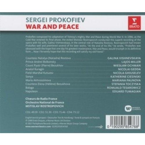 Erato/Warner Classics War And Peace