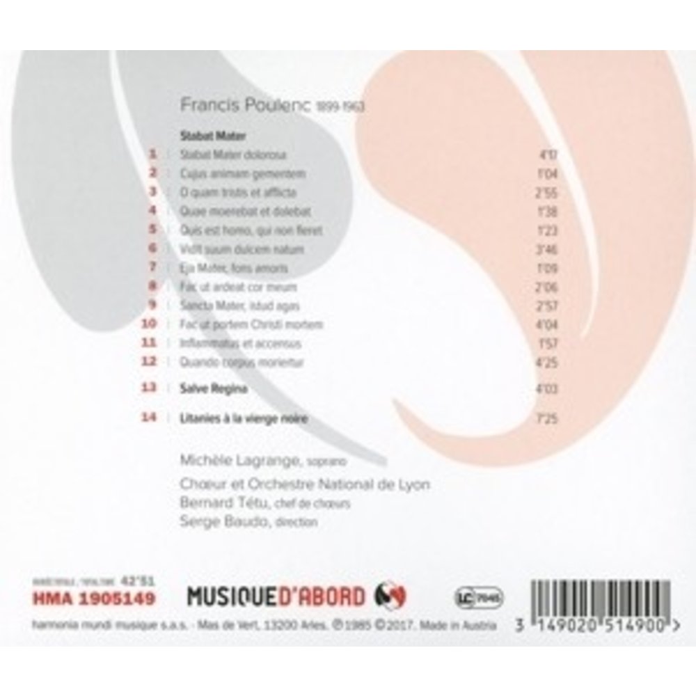 Harmonia Mundi Stabat Mater