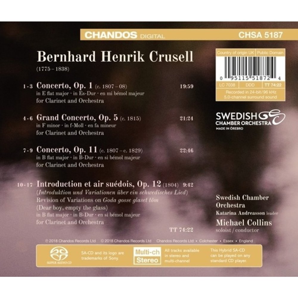 CHANDOS The Three Clarinet Concertos