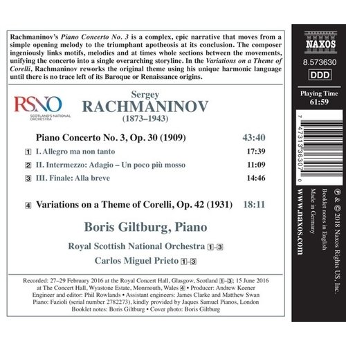 Naxos Rachmaninov: Piano Concerto No.3