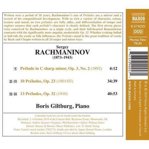 Naxos Rachmaninoff: 24 Preludes