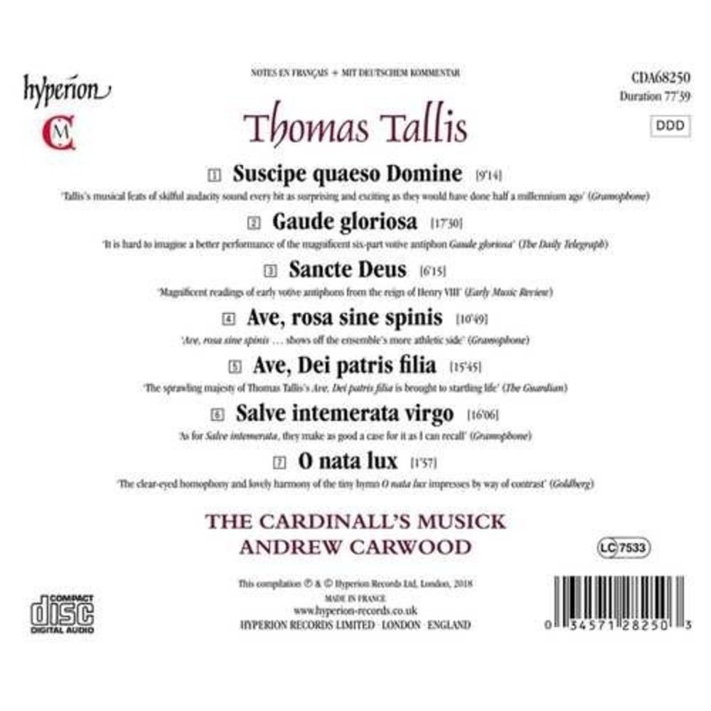 Hyperion The Votive Antiphons