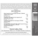 Naxos Devienne: Flute Concerto No.13, Symphonies concertantes