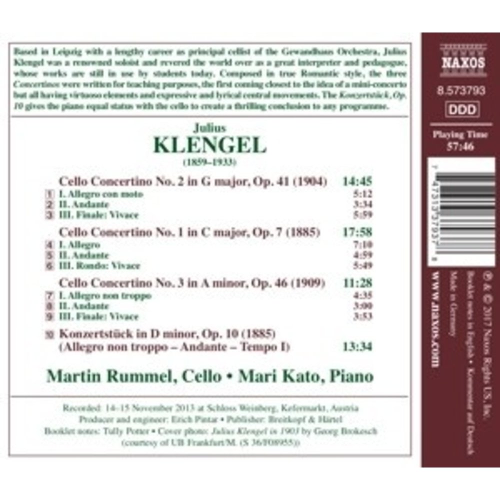 Naxos Complete Concertinos For Cello And