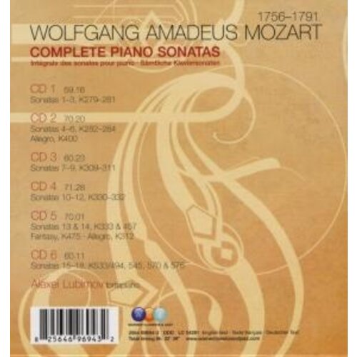 Erato Disques Mozart: Complete Piano Sonatas