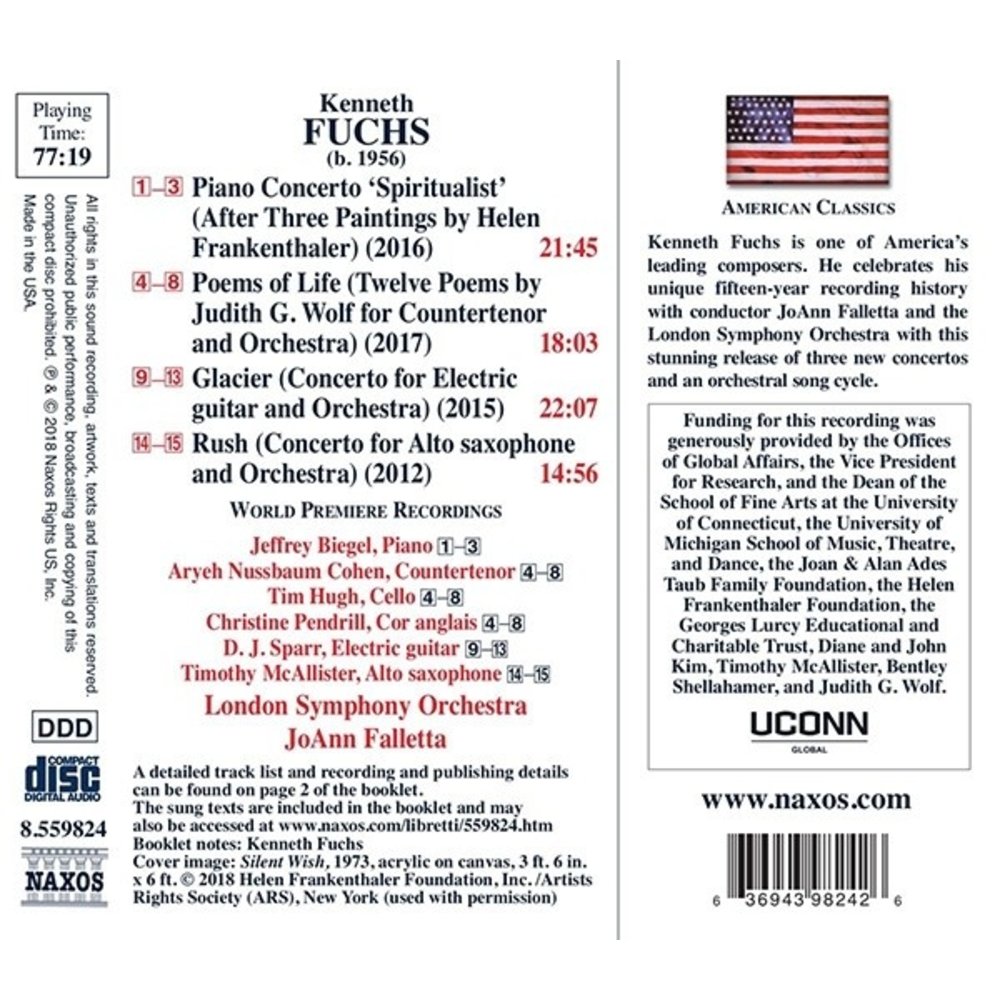Naxos Fuchs: Piano Concerto 'Spiritualist', Poems of Life