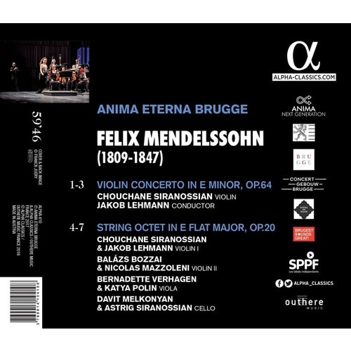 ALPHA Mendelssohn: In Time - Violin Concerto, Octet