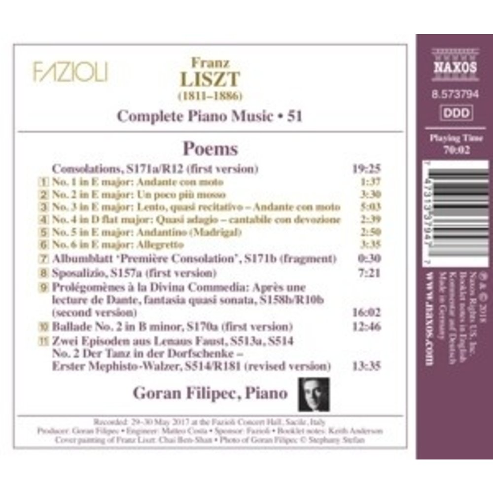 Naxos Complete Piano Music, Vol. 51 - Poe