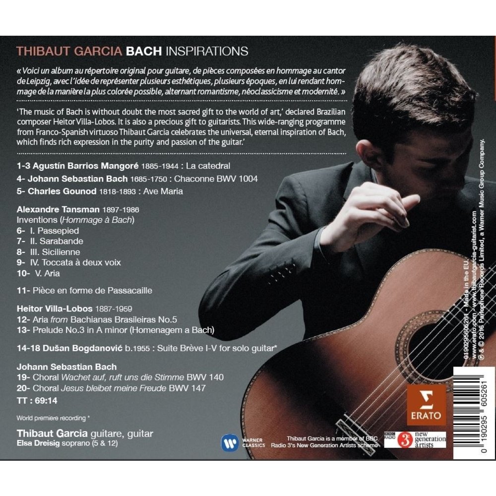 Erato/Warner Classics Bach Inspirations