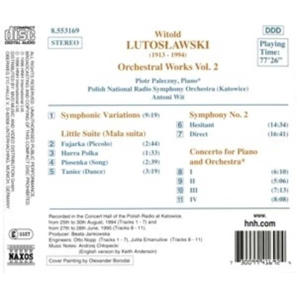 Naxos Lutoslawski: Orch. Works Vol.2