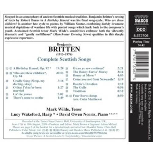 Naxos Britten: Compl.scottish Songs