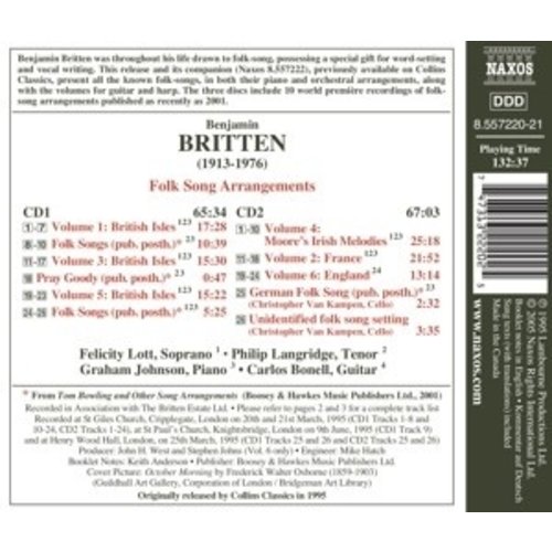 Naxos Britten: Folk Song Arrangement