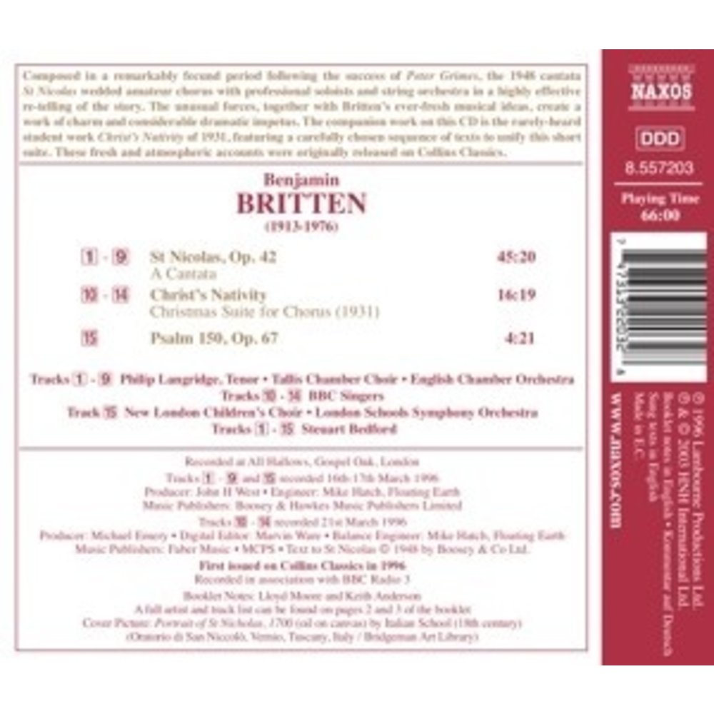 Naxos Britten: St Nicolas