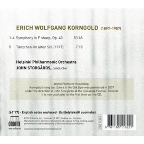 Ondine Korngold: Symphony F Sharp