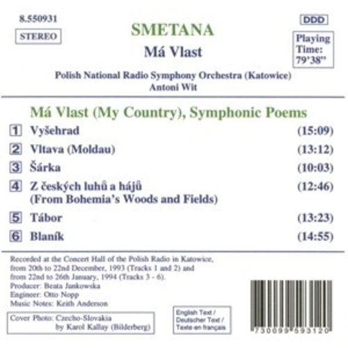 Naxos Smetana: Ma Vlast