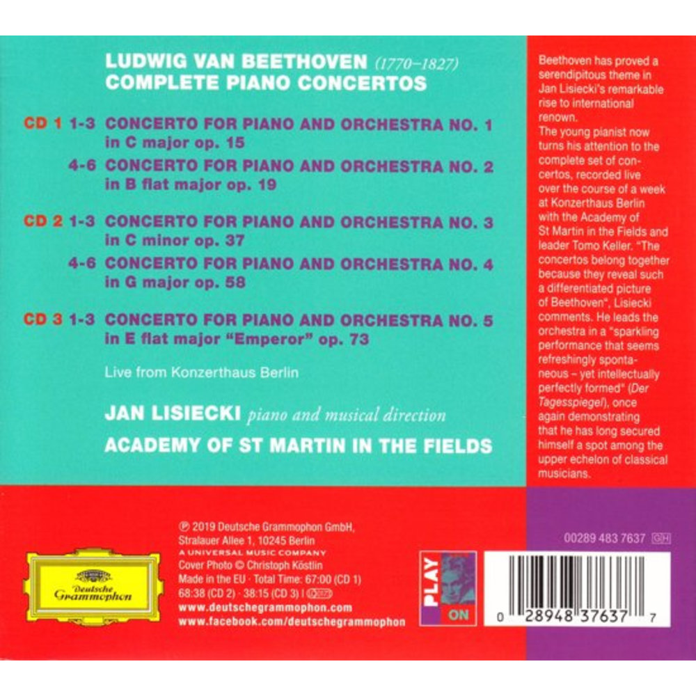 Deutsche Grammophon Beethoven: Complete Piano Concertos