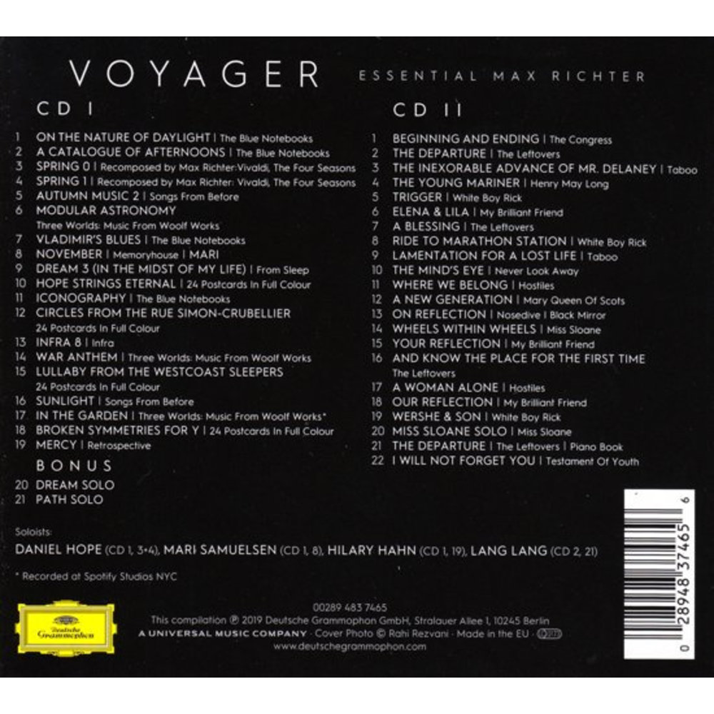 Deutsche Grammophon Voyager - Essential Max Richter