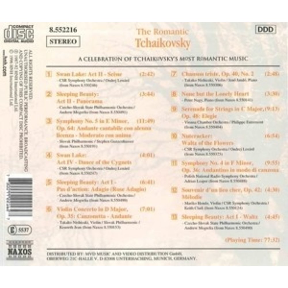 Naxos The Romantic Tchaikovsky