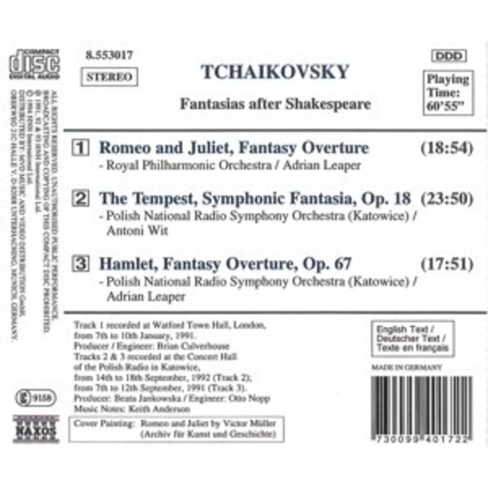 Naxos Tchaikovsky: Romeo & Juliet