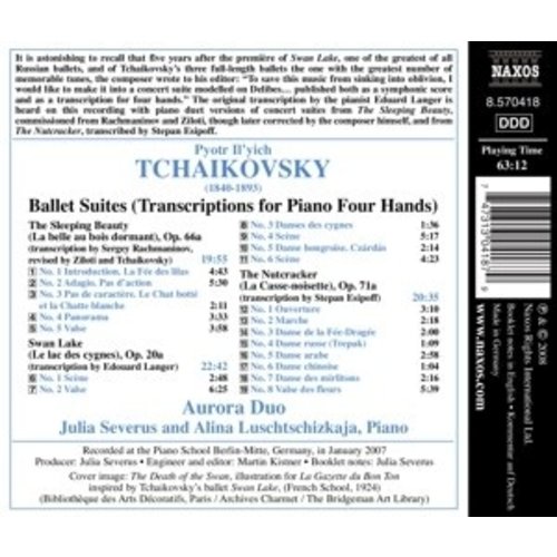 Naxos Tchaikovsky: Ballet Suites Arr.