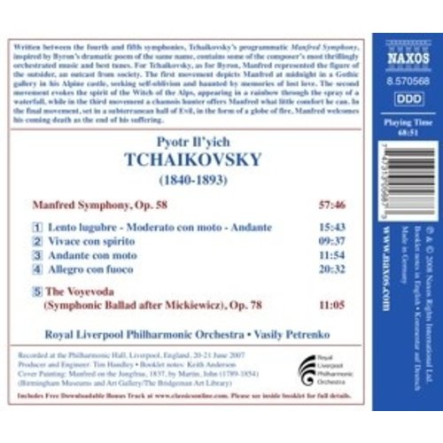 Naxos Tchaikovsky: Manfred Symphony