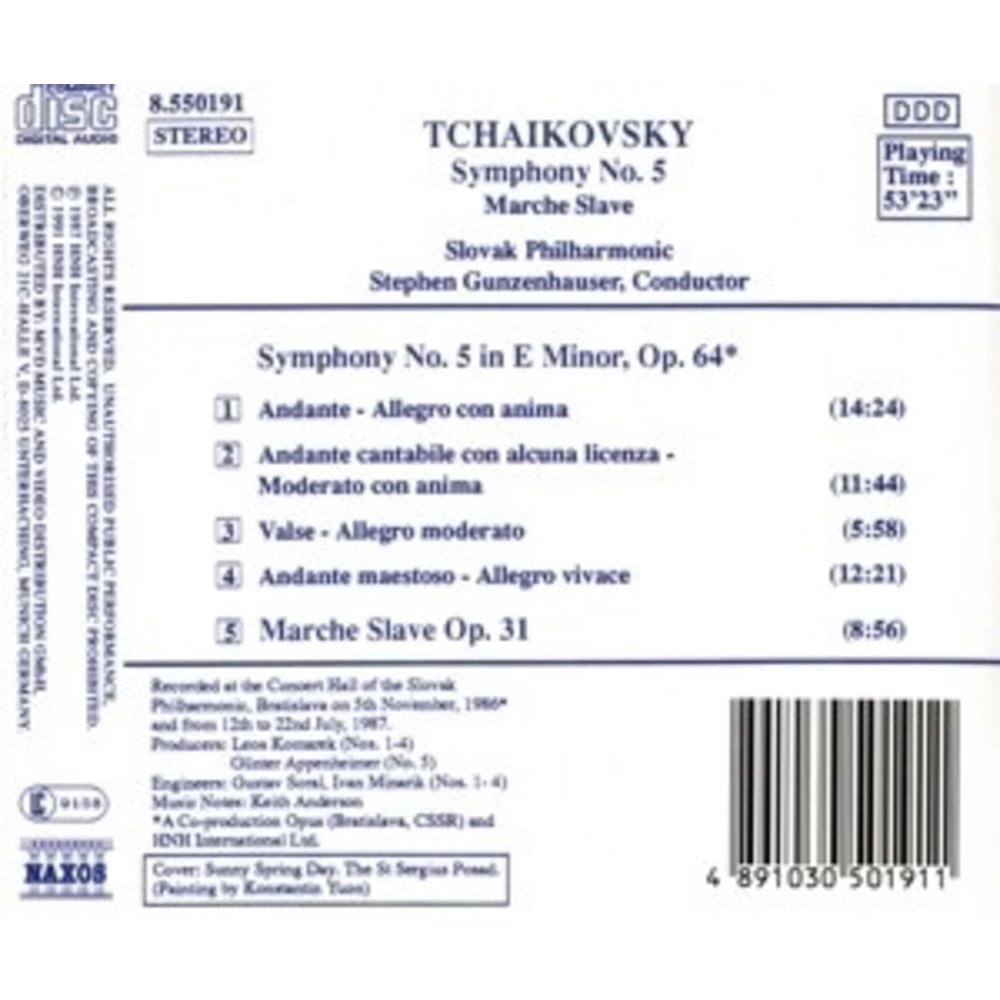 Naxos Tchaikovsky: Symphony 5